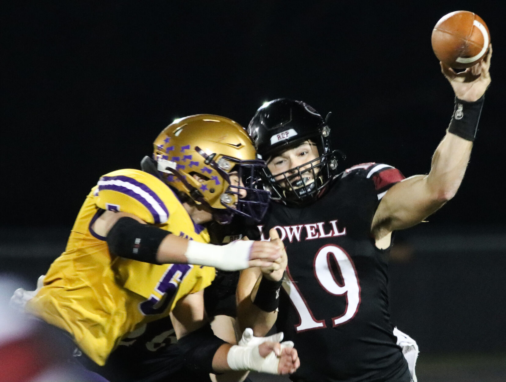 Hobart at Lowell football